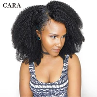 afro kinky curly hair 3b 3c lace frontal closure brazilian hair pre plucked hairline with baby hair free part 13x4 remy hair