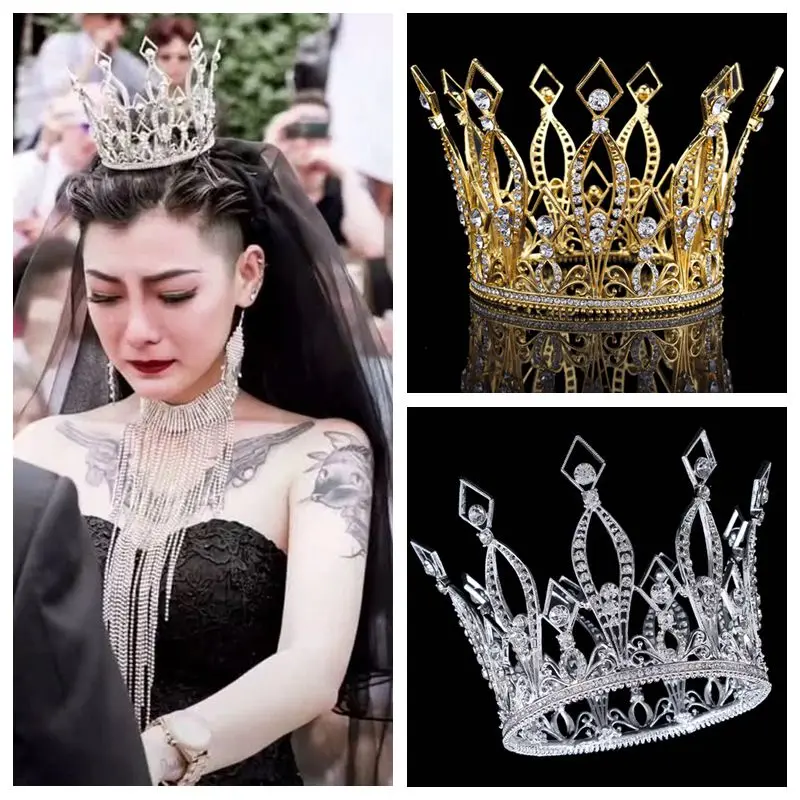 Новинка 2019 роскошная свадебная корона в стиле барокко диадема свадебные