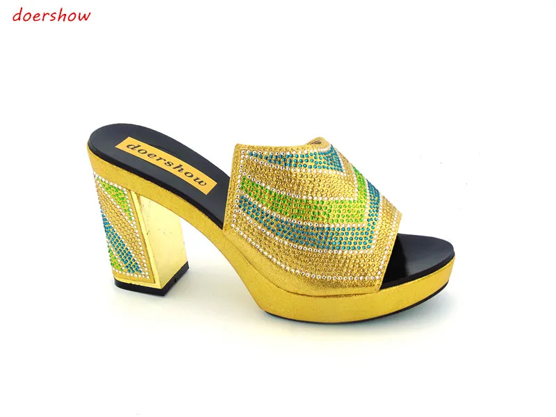 Doershow/летние шлепанцы в африканском стиле Босоножки на высоком каблуке JK1-35 | Обувь