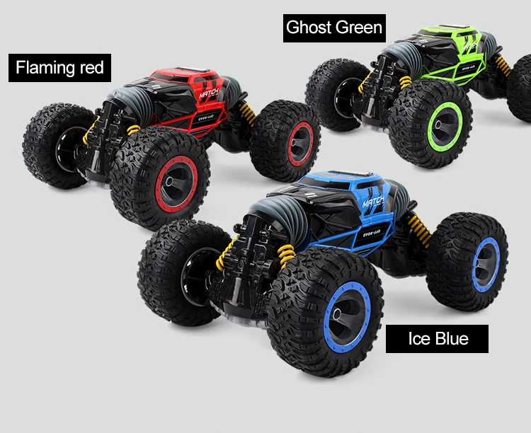 Четырехколесный привод 4WD радиоуправляемая Игрушечная машина гусеничный перезаряжаемый двухсторонний трюк внедорожный автомобиль 2,4 г игрушки-трансформеры для подарка
