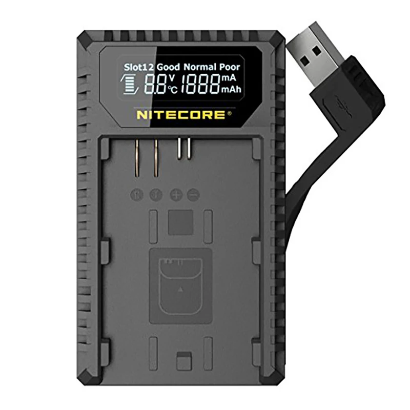 Nitecore ucn1 цифровой USB Зарядное устройство для Canon EOS LP-E6 lp-e6n и LP-E8 Батареи для Canon 6D 7D 5ds 60D Камера аккумулятор Зарядное устройство