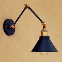 15cm retro loft industrial wall light vintage stair lights fixtures swing long arm wall lamp edison wall sconce applique murale
