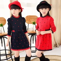 girls dress 2021 autumn winter knit kids christmas party princess dresses for girls clothes children clothing 4 6 8 10 12 years