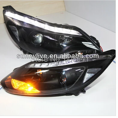 2012 2014 год для фокуса 3 светодиодные фары с объективом проектора JYV1|light for|focus ledprojector