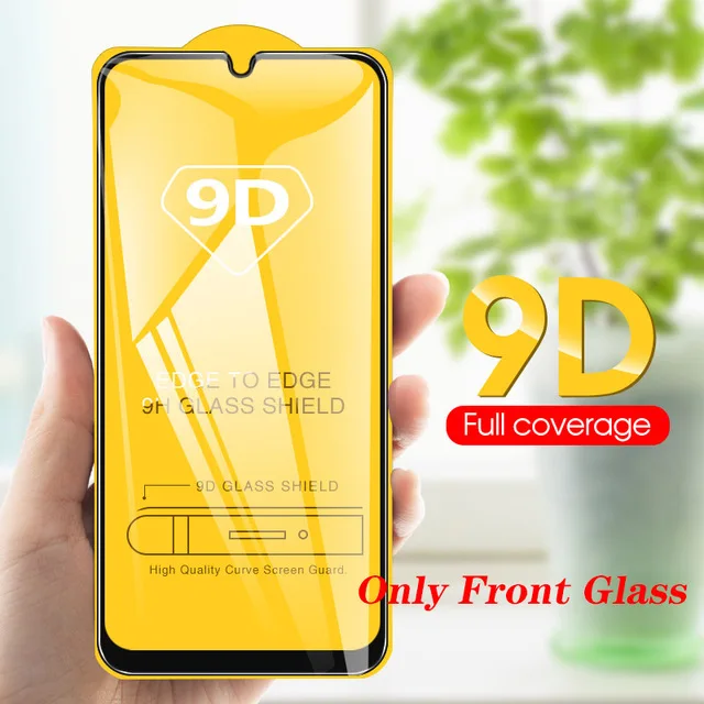 Only Front glass 2 в 1 для samsung Galaxy A50 пленка для объектива камеры и 9D Защитная пленка для экрана из закаленного стекла для Galaxy SM A50 A505F - Цвет: Only Front glass