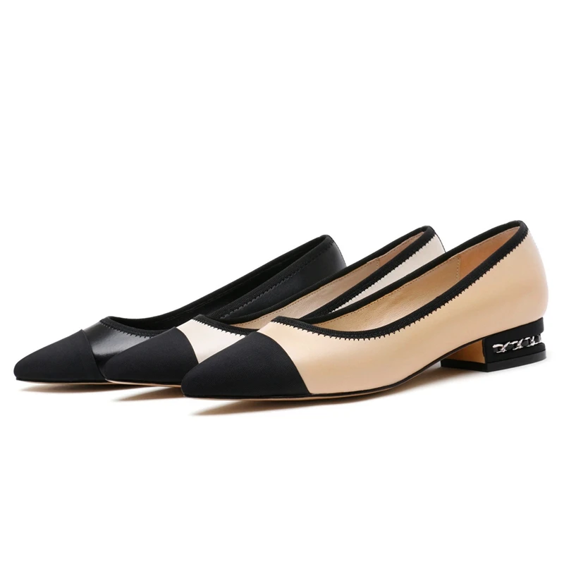 Туфли-лодочки ASILETO женские из натуральной кожи офисные весенние туфли Лоскутная