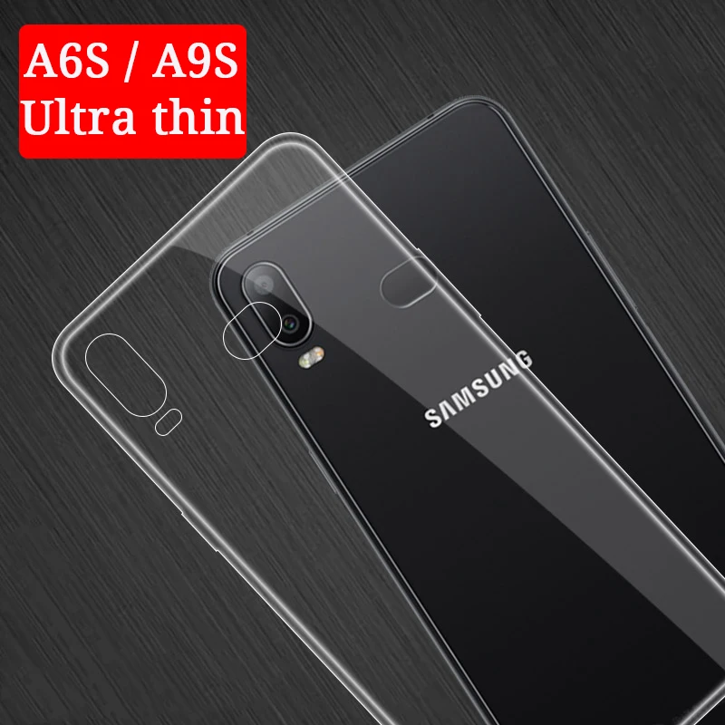 Мягкий прозрачный корпус ТПУ для samsung Galaxy A6S A9S ясно силиконовые Full Cover A6 S G6200 A9200
