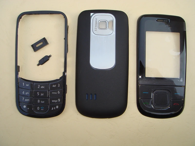 Черный Корпус Крышка батарейного отсека чехол клавиатура для Nokia 3600S с открытыми