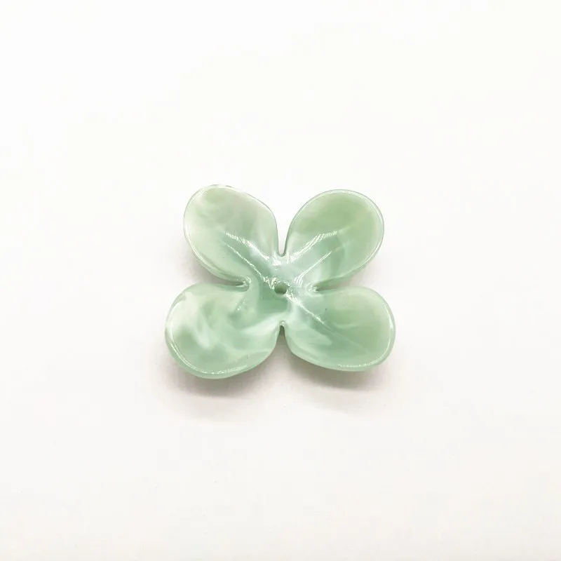 mint green Новое поступление! 34x32 мм 100 шт Акриловые соединители для ручной работы детали для серег, аксессуары для волос, ювелирные изделия и компоненты - Цвет: mint green