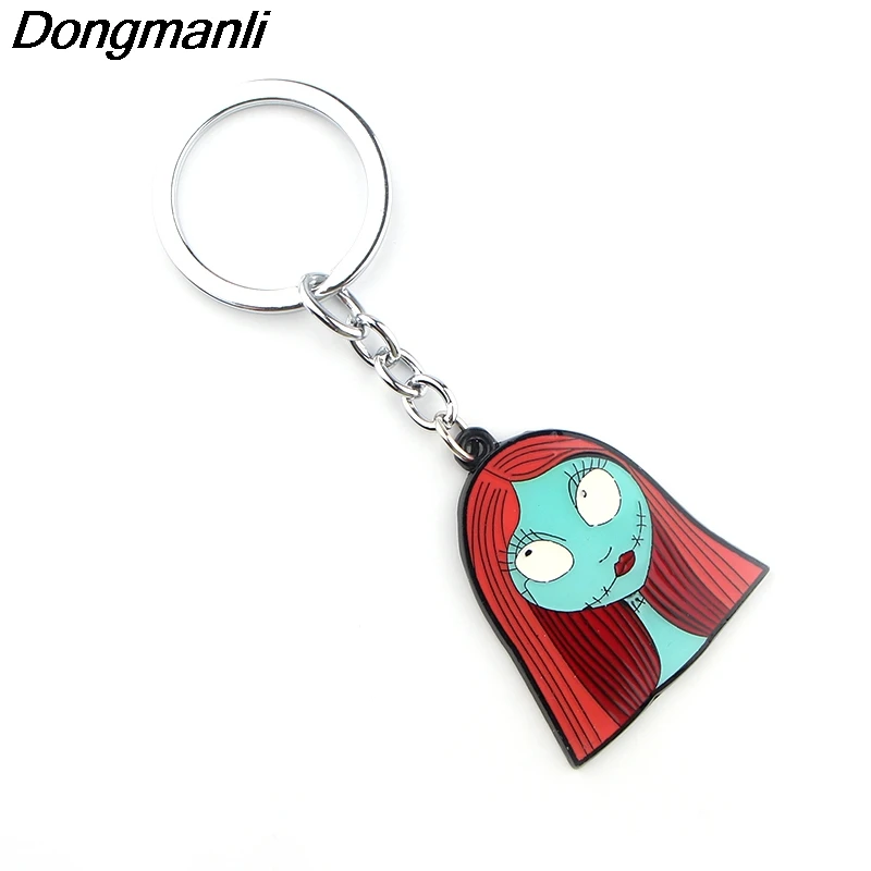P3880 Dongmanli Кошмар перед Рождеством брелок милый эмалированный металлический кулон автомобильный брелок для ключей подарки