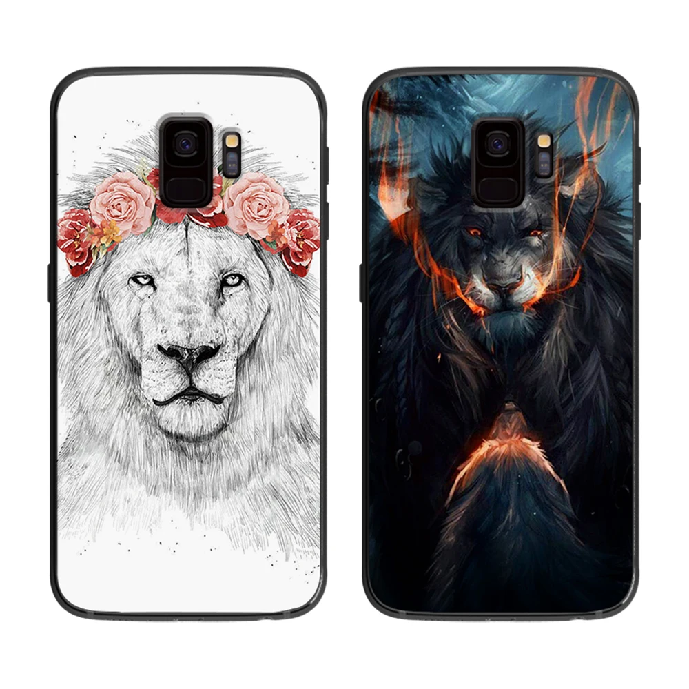 Мягкий чехол для телефона с рисунком радуги волка Samsung Galaxy S6 S7 S8 S9 S10e Plus Note 8 9 |