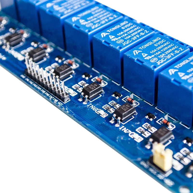 1 шт./лот 5 В 8 реле канала совета модуль для Arduino PIC AVR MCU DSP ARM Электронный 100% Новый