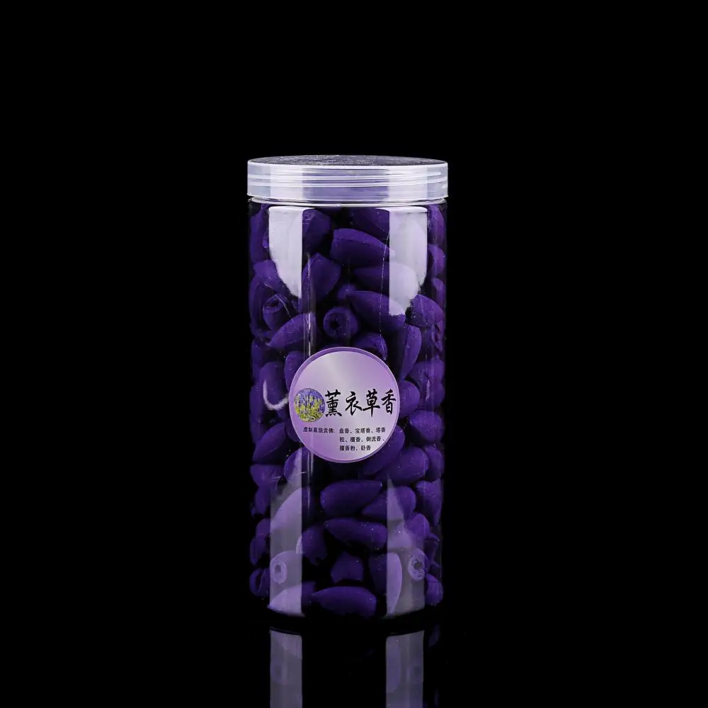 lavender 200 шт./кор. башня для благовоний прозрачная бутылка посылка аромат натуральный дыма курильница для благовоний конусов полые благовония в виде конуса сандалового дерева розы - Аромат: lavender