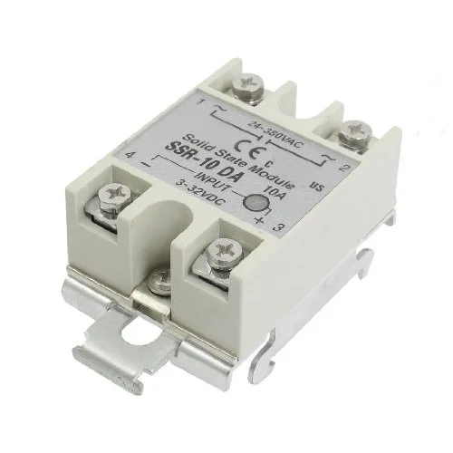 Серый 10A 3-32VDC 24-380VAC SSR-10DA твердотельные реле din-рейки | Обустройство дома