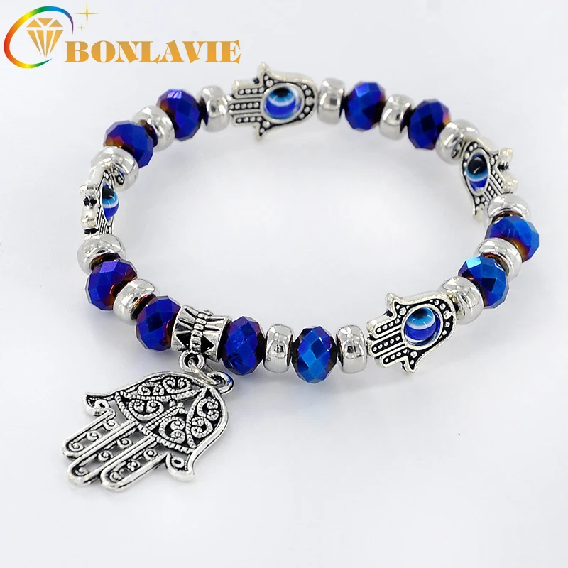 Новые Горячие браслеты с бисером в стиле ретро для женщин рука Фатимы и дурной