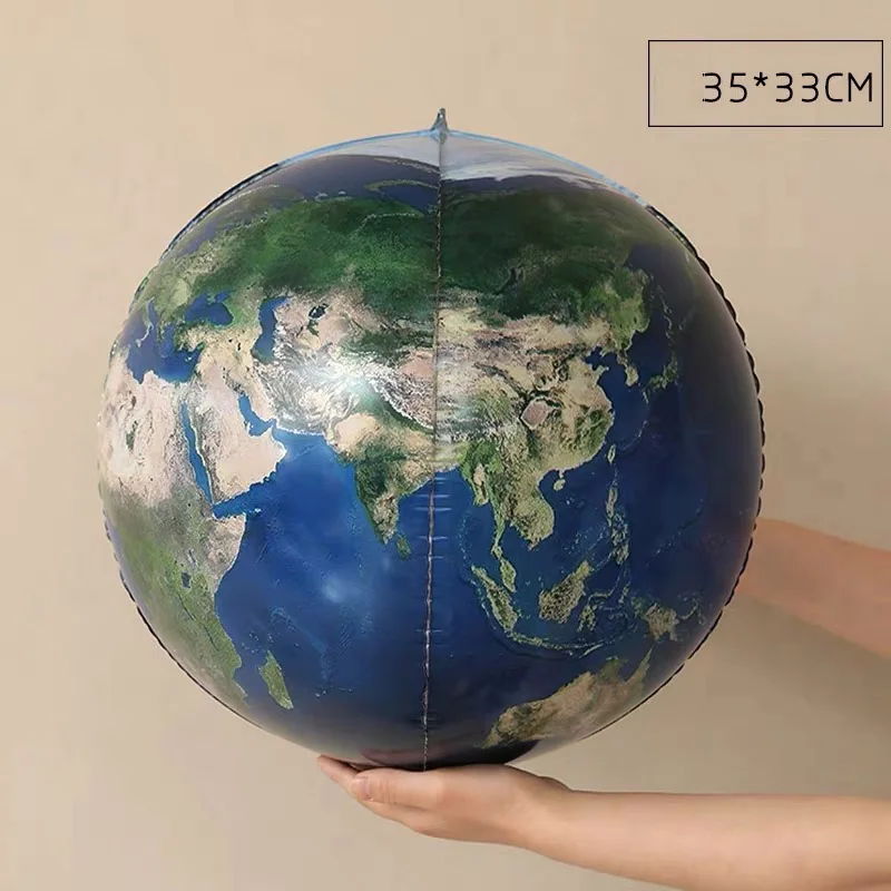 22INCH 4D Космическая серия фольгированные воздушные шары с днем рождения вечерние украшения Планета Земля Исследуйте защиту окружающей среды тема Луна стат - Цвет: 22INCH 4D