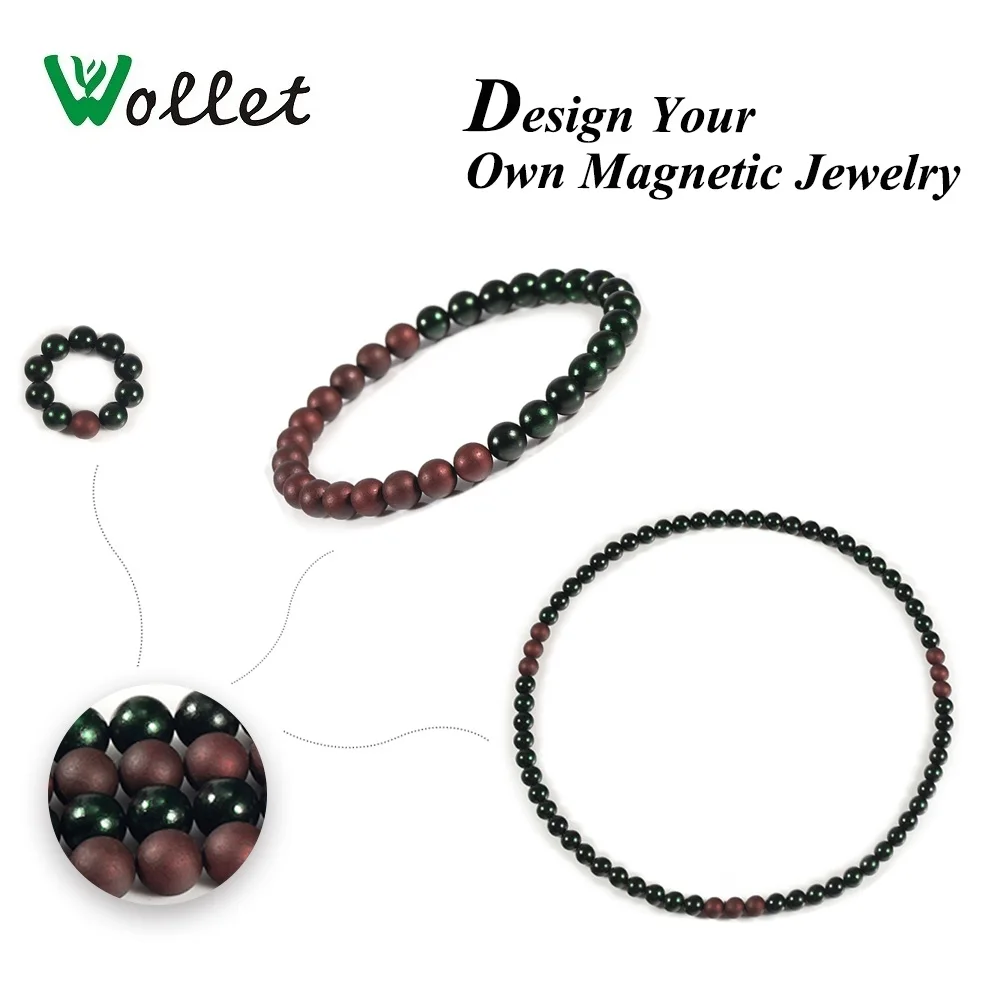 Wollet Ювелирные Изделия Магнитная терапия бусины браслетов ожерелья DIY
