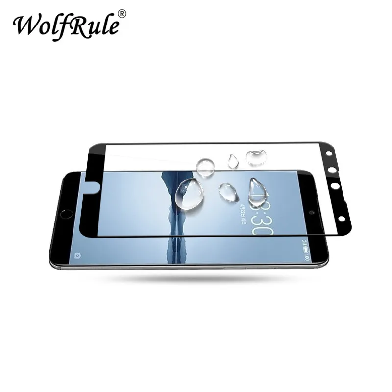 Protector de pantalla Meizu 15, cristal templado 2.5D para Meizu 15, vidrio de cobertura total, pel&iacute;cula antipolvo para tel&eacute;fono Meizu 15, 2 uds.-1