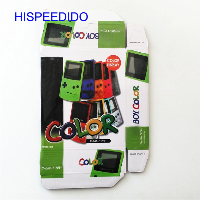 HISPEEDIDO 10 шт./партия для игровой консоли GBC новая упаковочная коробка для Gameboy цвет розничная игра плеер посылка