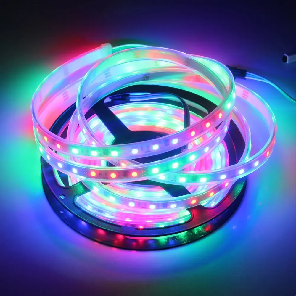 

50M DC12V WS2811 SMD5050RGB LED Pixel Strip 30LEDs/M 60LEDs/M WS2811 IC Dream Color individually addressable Waterproof/non