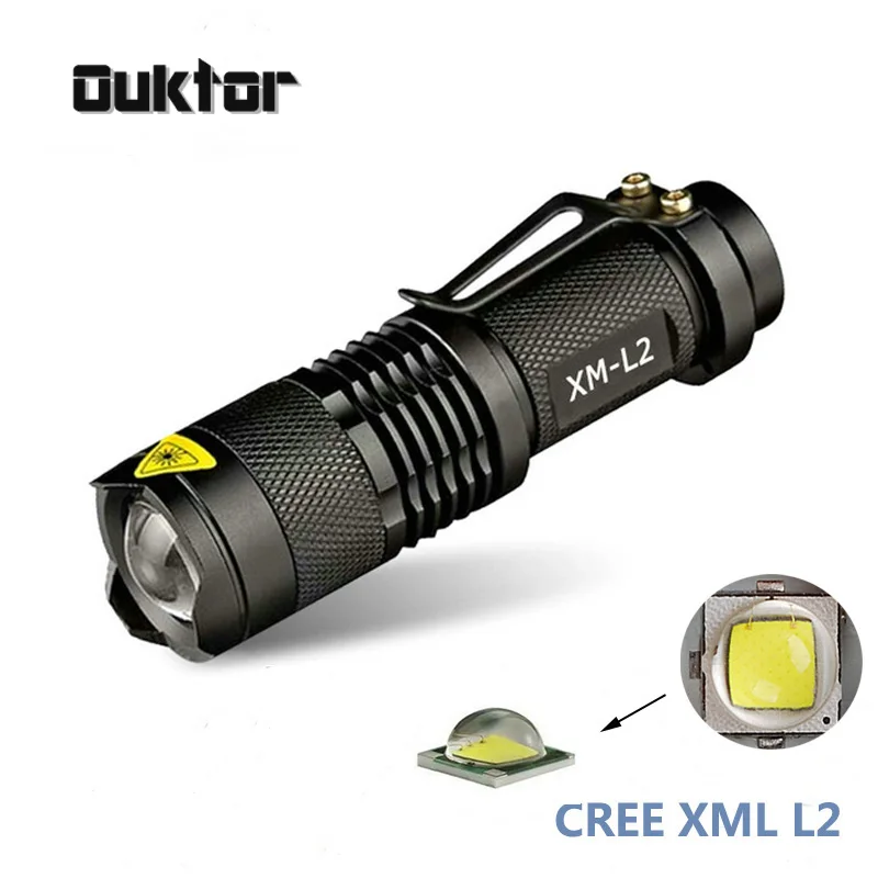 6000 люмен Cree xm l2 мощный светодиодный фонарик Тактический с батареей 18650|powerful led