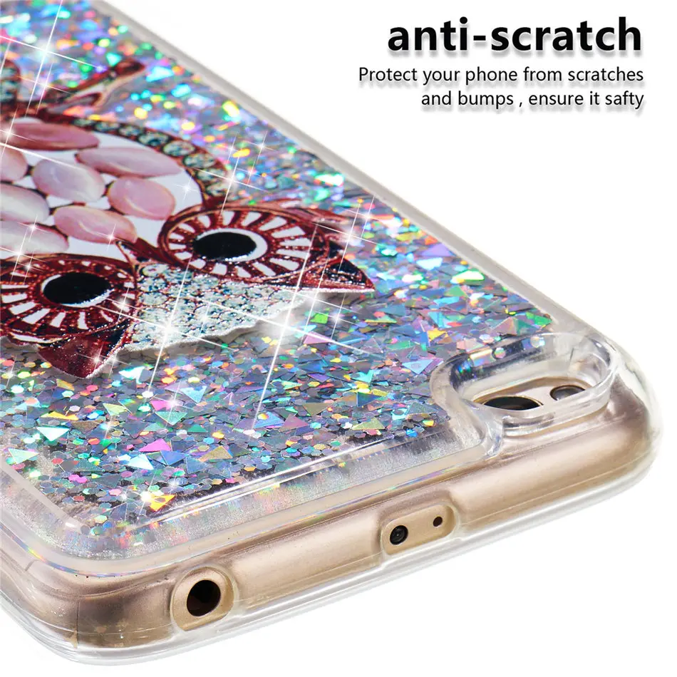 Liquid Shining Phone Case For Xiaomi 5X A1 Redmi Note 5 5A 4X 4 4A Note5 Pro Capa Plum Tower Cute Soft Back Cover Cases Bag P03G