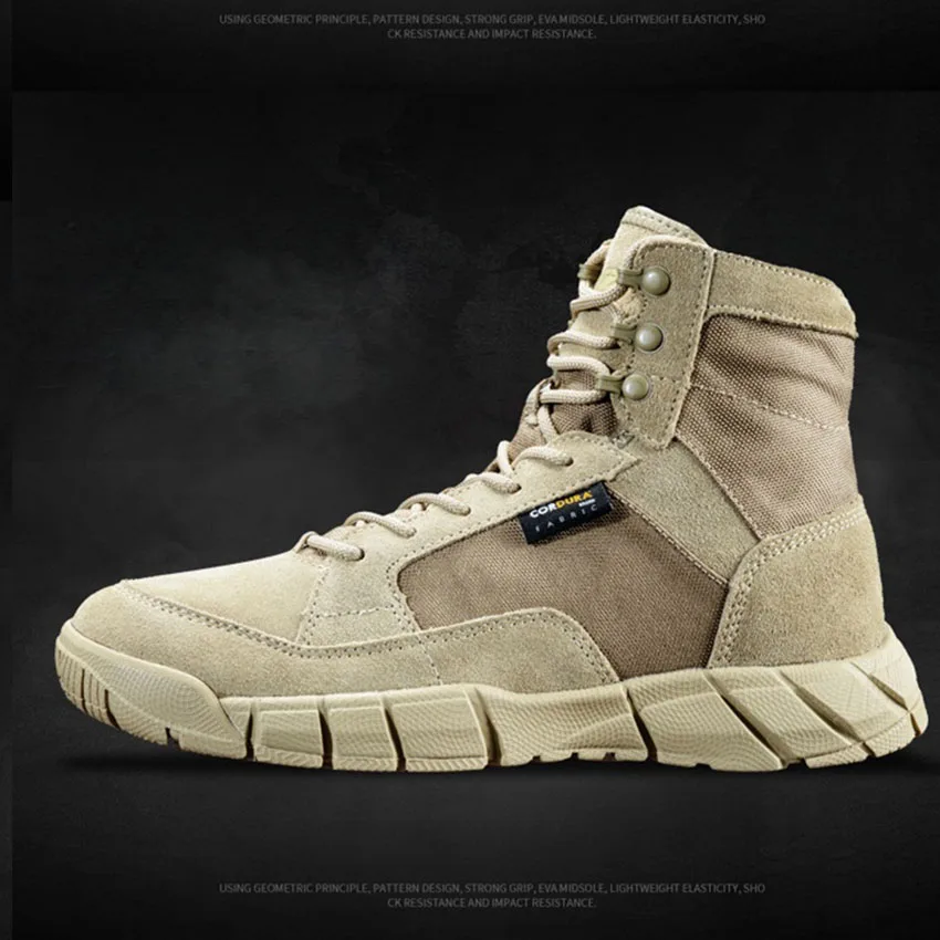 New special forces ultra light military boots outdoor light army fan tactical boots desert combat jungle hunting hiking shoes
