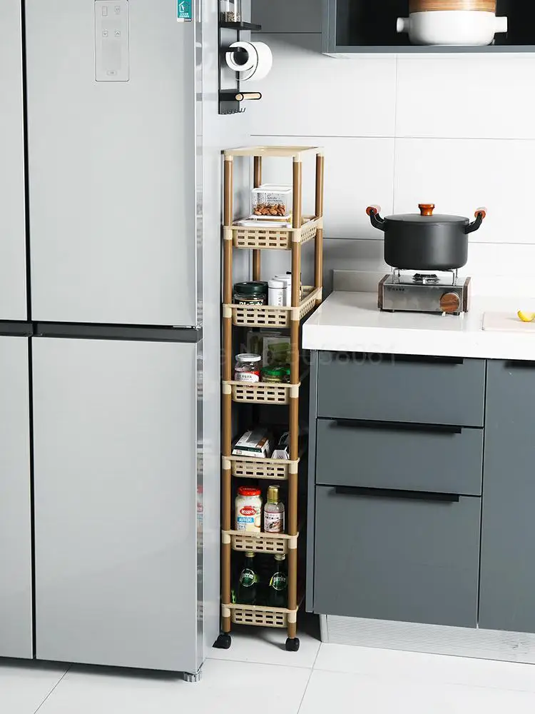 Многоуровневая полка для хранения кухонная холодильная тележка фруктов и овощей