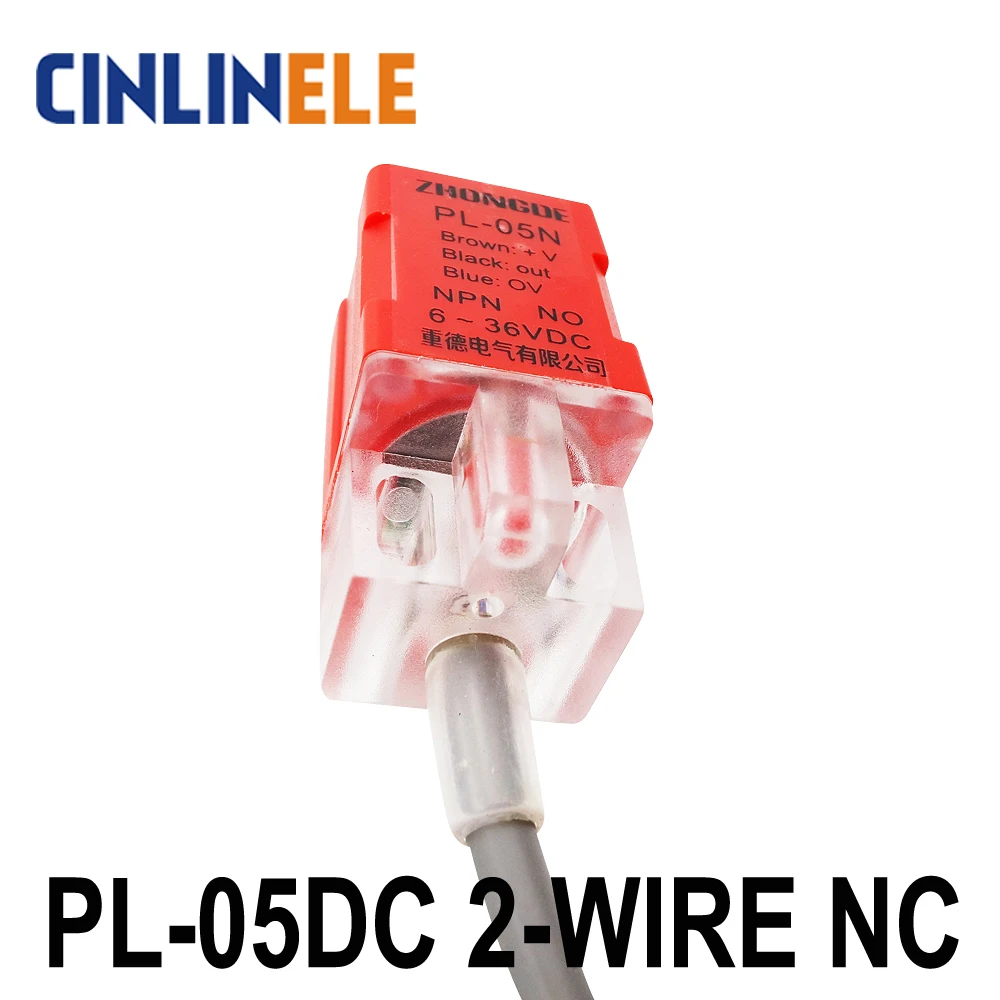 PL 05DC 5 мм Измерение постоянного тока 2 WIRE NC Cube shell для индуктивного экрана type датчик