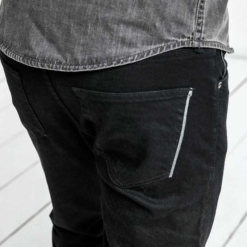 SIMWOOD 2017 Новинка зимы Redline джинсы Для мужчин Slim Fit черные туфли высокого качества
