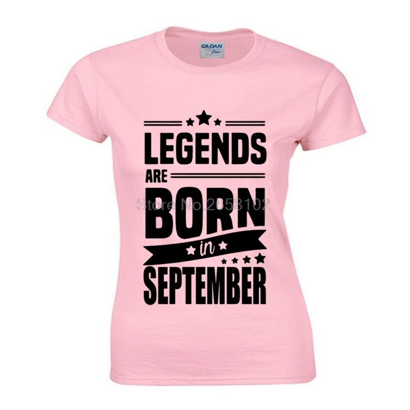 Женская футболка 2017 забавный подарок на день рождения с надписью Легенды рождены