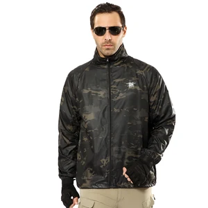 Мужская камуфляжная куртка, ветровка в стиле милитари, легкая, водонепроницаемая, тактическая, 2018, для лета, S-4XL