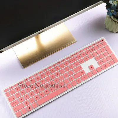 Pink Силиконовый чехол для настольной клавиатуры для hp павильона все в одном ПК 24-xa0300nd 24-xa0002a 27-xa0540cn 24-xa 23,8 дюйма - Цвет: Pink