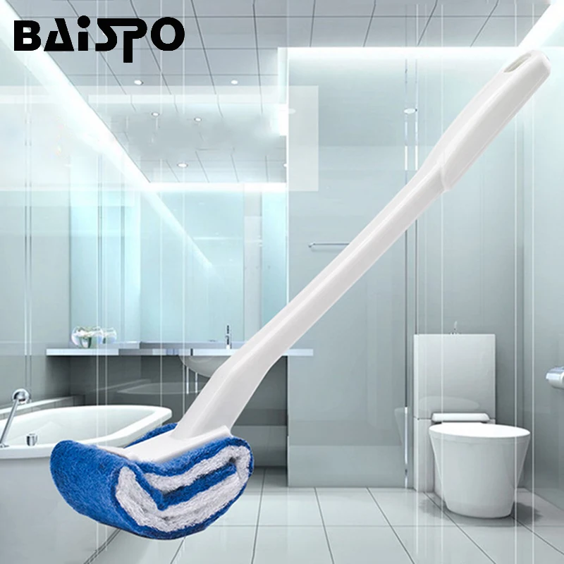 BAISPO пластиковая длинная ручка для ванной щетка чистки туалета скраб бытовые