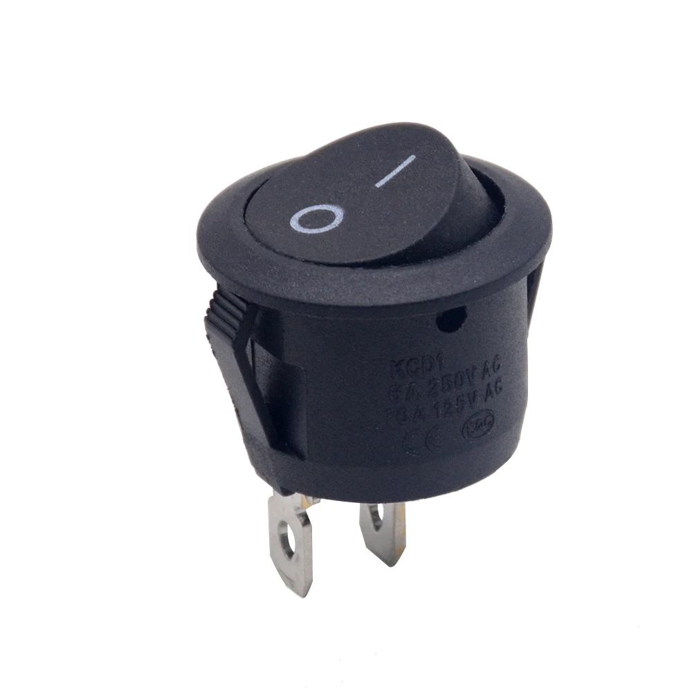 5 шт./лот SPST 2/3/4/6PIN на включение/выключение Круглый/квадратный лодка кулисный переключатель автомобиль приборной панели грузовик на колесах ATV дома KCD - Цвет: 2P circular