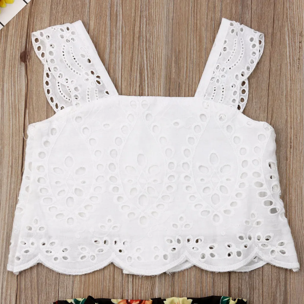 SAGACE/Одежда для новорожденных девочек кружевные топы + цветочные наряды с