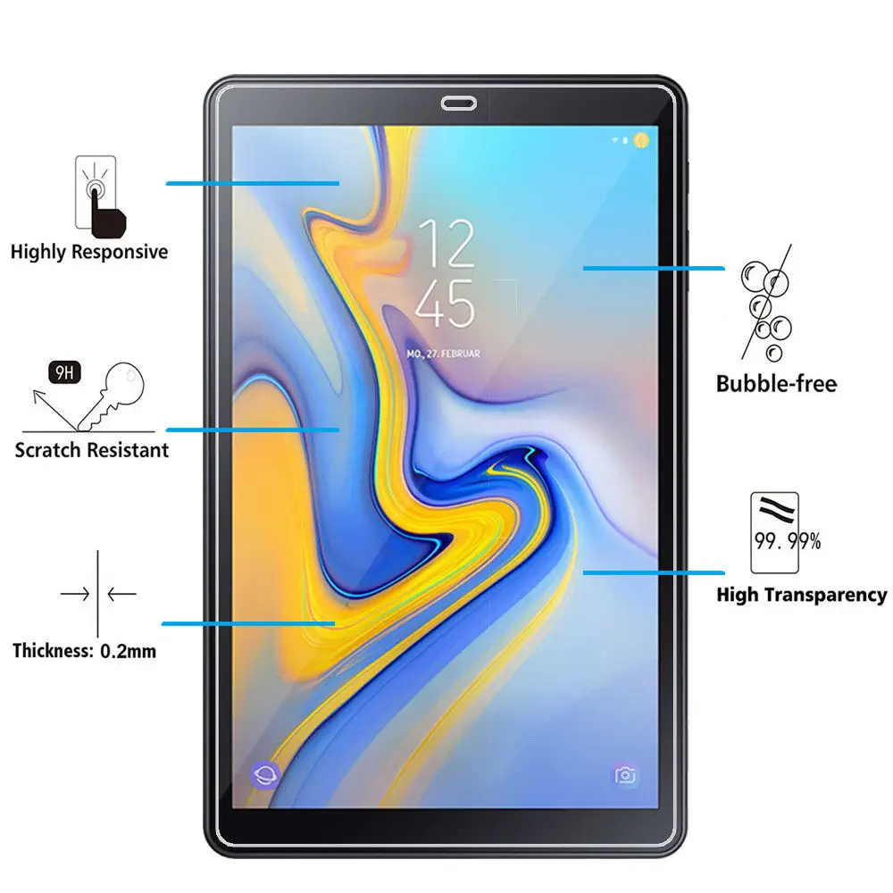 Закаленное стекло 9H для Samsung Galaxy Tab A A2 10 5 защитная пленка планшета T590 T595