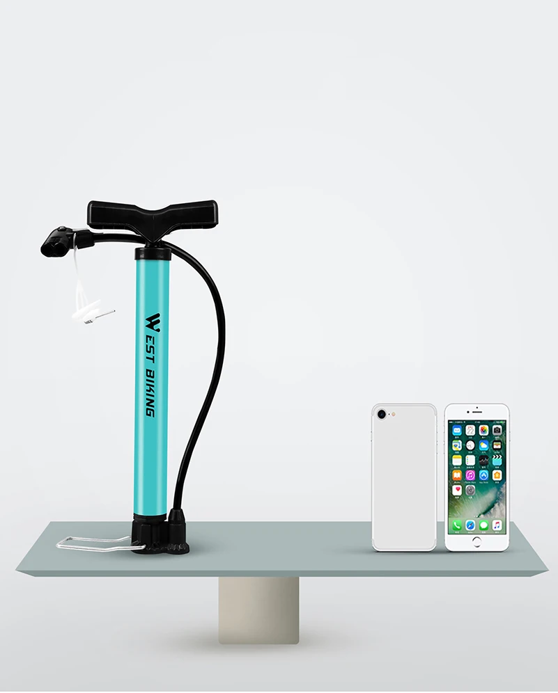 West biking 120 PSI велосипедный Напольный Воздушный насос сверхлегкий MTB стальной велосипедный насос портативный велосипедный мяч basketabl Тип велосипедный насос