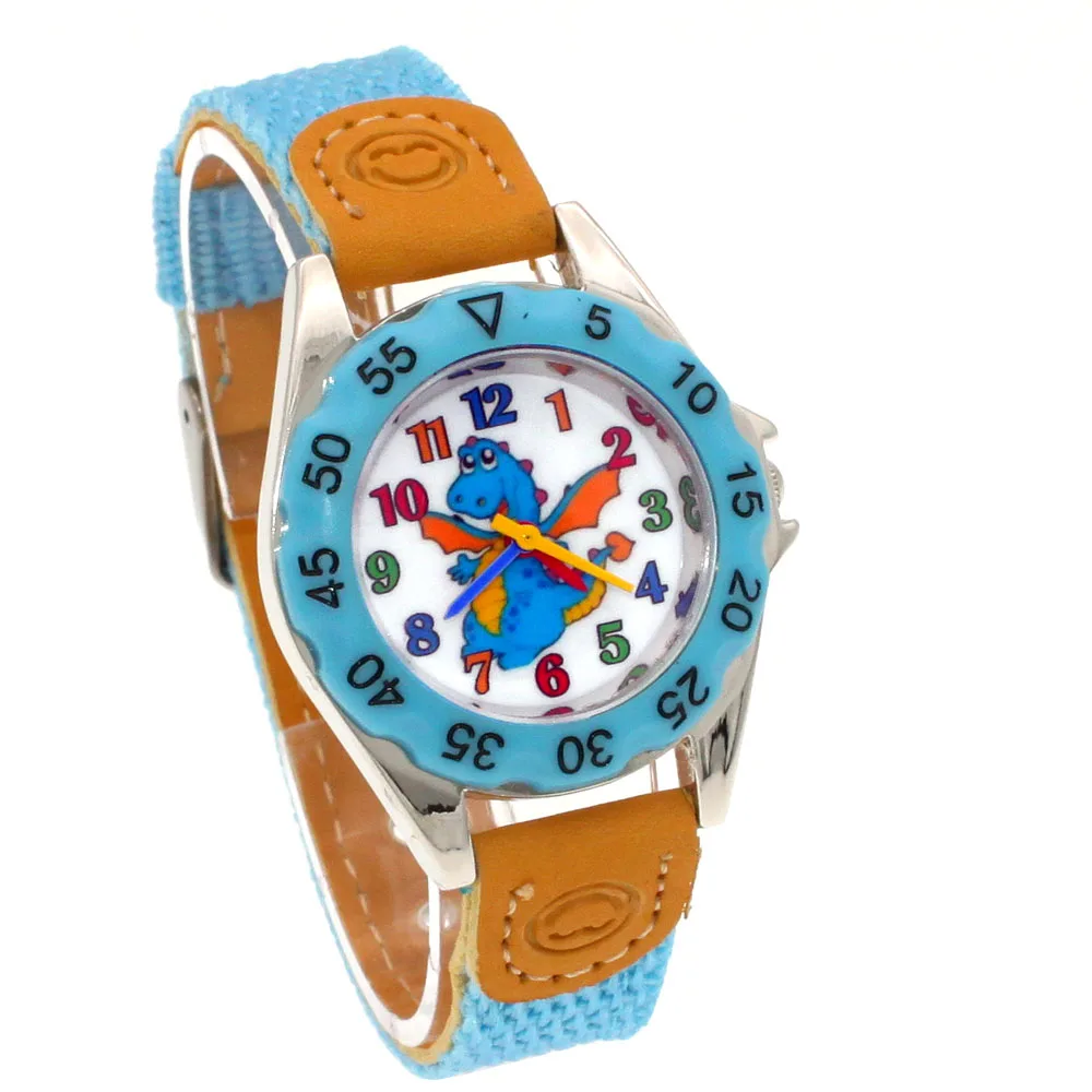 relogio feminino 2019 New relojes Cartoon Children Watch dinosaurs Watches Fashion Kids Cute Leather quartz Boy watches | Наручные часы