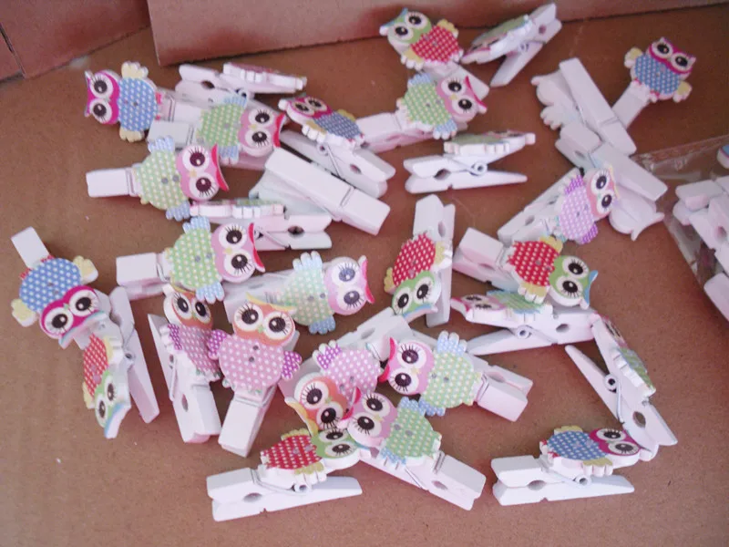 Разноцветные деревянные Мини-прищепки для фотобумаги 35 мм шт. 2 | Дом и сад