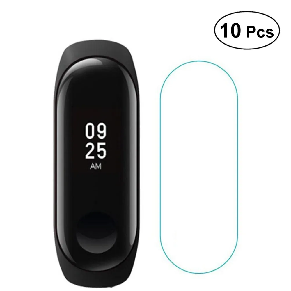 10Pcs Screen Protector Film For Xiaomi Mi Band 3 Smart Wristband Bracelet Protective Cover Flims MiBand3 Not Tempered Glass | Электроника