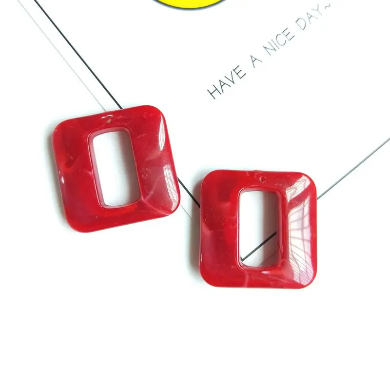 Purplegrae Модные Винтажные акриловые Геометрические Квадратные мраморные Подвески