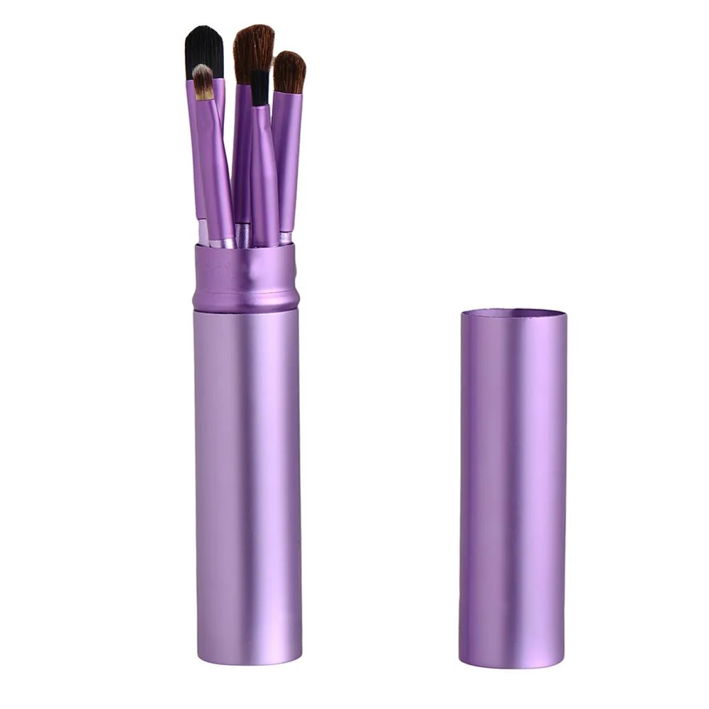 Новинка 5 шт./компл. профессиональные разноцветные кисти для макияжа с круглыми