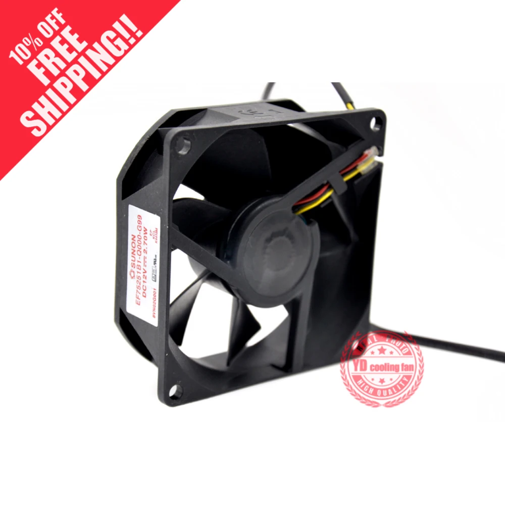 Новый SUNON EF75251B1 Q000 G99 проектор 12V 2 70 W 7 см 7525 Вентилятор охлаждения| |