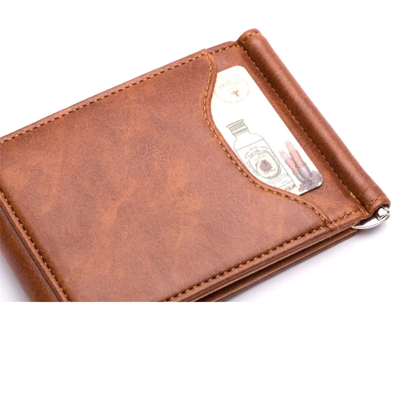 KUDIAN медведь из искусственной кожи металлический зажим для денег Для мужчин карты