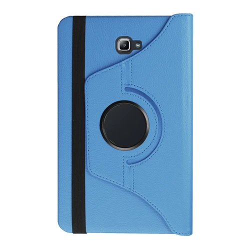 sky blue Для Samsung Galaxy Tab A A6 10,1 T580 T585 T580N T585N Tablet case 360 градусов вращающийся из искусственной кожи чехол+ стилус - Цвет: sky blue