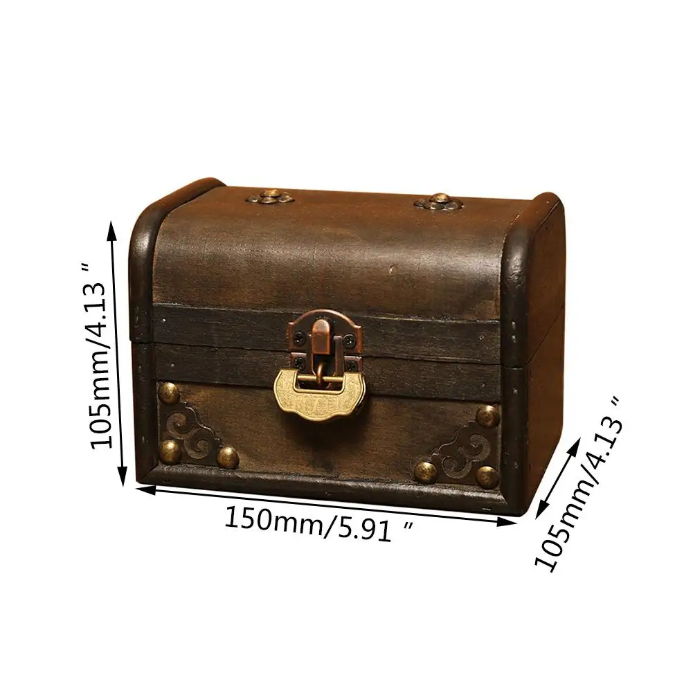 2019 Винтаж замок Декоративный ящик для хранения ювелирных изделий классический