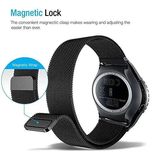 Миланский ремешок из нержавеющей стали для часов samsung Galaxy Watch Active gear S3 S2 Classic 22 мм 20 мм 18 мм 24 мм 16 14