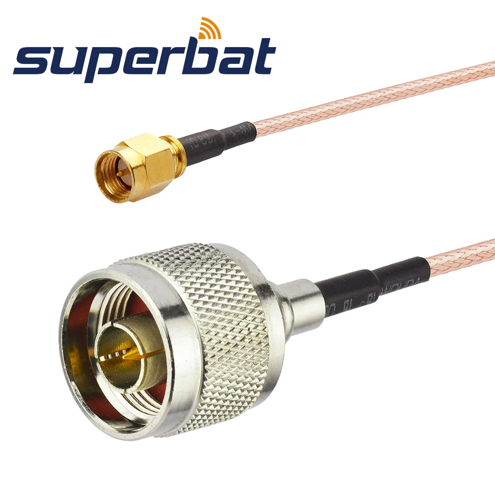 Superbat N разъем SMA Мужской Коаксиальная перемычка Кабель RG316 15 см косичка 20 для WLAN
