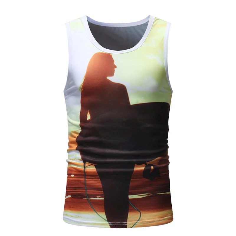Zacard 2018 Для мужчин Повседневное Tanktop Slim Fit рукавов квадратный воротник Топы 3 цвета